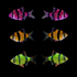 GloFish® Barb Halloween Set (6ct) Colors